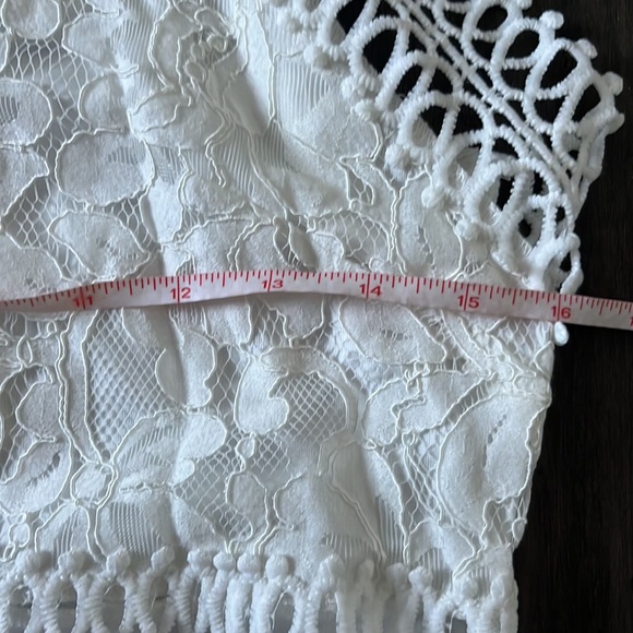 5/$25 White Lace Dress | Reception Dress - Picture 8 of 10